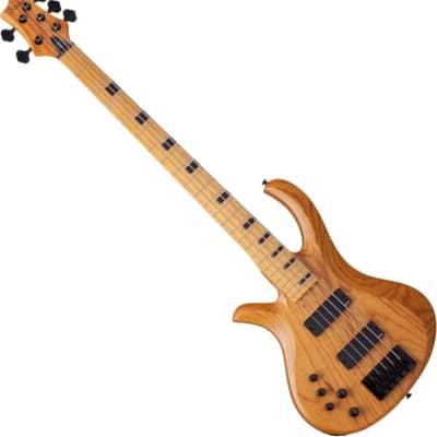 Schecter Riot Session-5 LH Bass Guitar in Aged Natural Satin, 2857 image 11