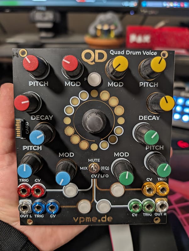 vpme.de QD Quad Drum Voice 2020's Black Reverb