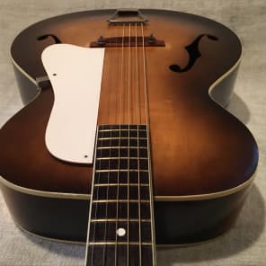 Silvertone Kay N1 / N3 Hollowbody Archtop F-Hole Acoustic Guitar 1950's-1960's Tobacco Burst image 12