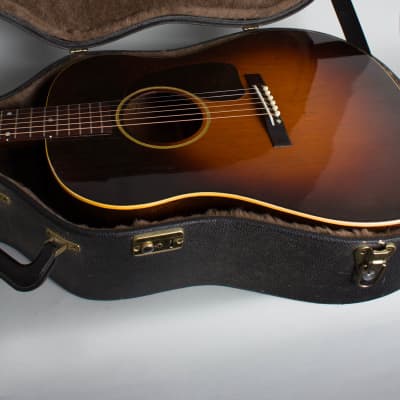Gibson  J-45 Banner Flat Top Acoustic Guitar (1943), ser. #2656-13, black tolex hard shell case. image 12