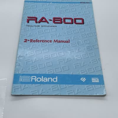 Roland RA-800 Realtime Arranger 2-Reference Manual