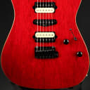 Suhr Standard Roasted/White Limba - Trans Red