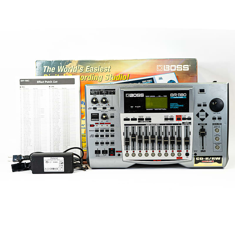 Boss BR-1180 10-Track Digital Recording Studio with Box & Power