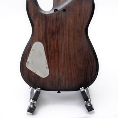 RVA Handmade Guitars Belle 2020 Transparent black burst over purpleheart image 3
