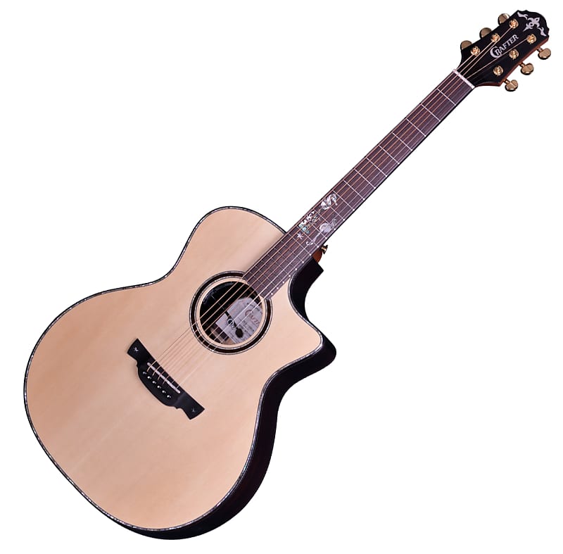 Crafter KSH 1000 PRESTIGE SH G-1000c Unique Inlay GA Acoustic Guitar All Solid image 1