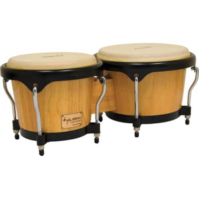 Tycoon Percussion 7 & 8 1/2 Artist Series Bongos Natural Finish image 1