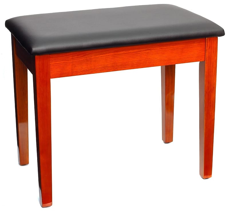 Montford Storage Piano Bench Gloss Teak Finish Reverb