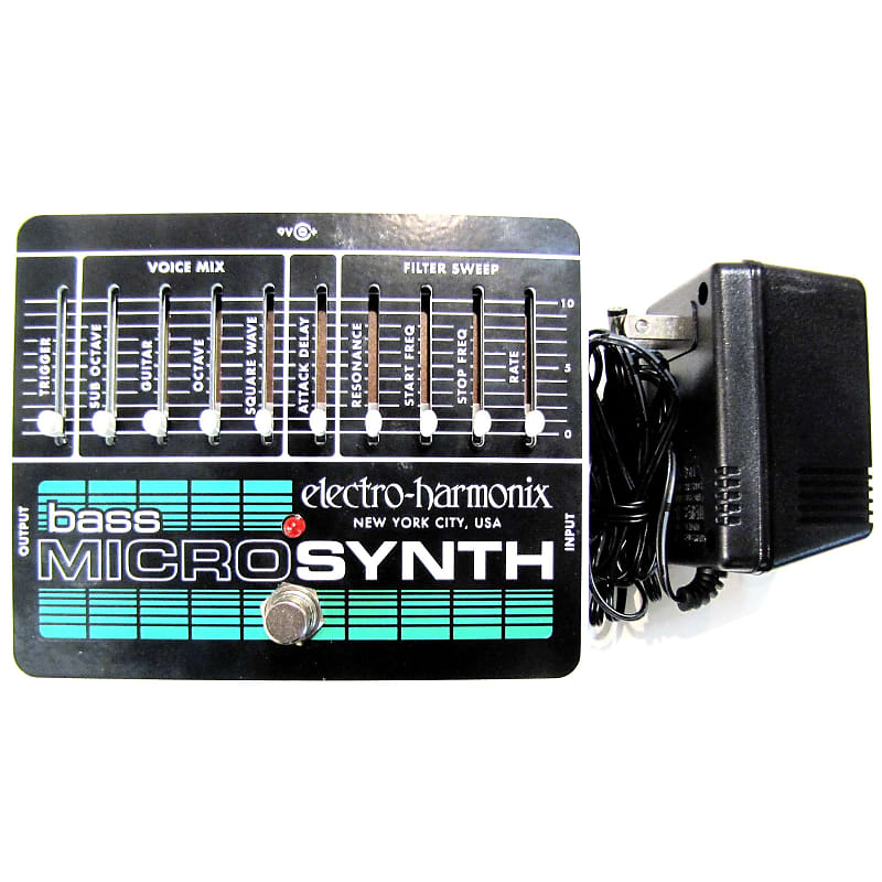 Used Electro-Harmonix EHX Bass Microsynth Analog Micro Synthesizer Pedal image 1