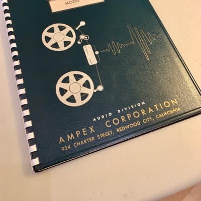 Ampex 350 with power supply and orig manual. image 15