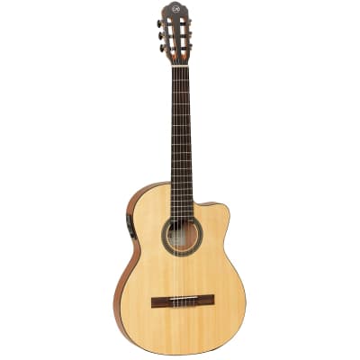 Tanglewood TWEMDC1 Enredo Madera Dominar Thinline Classical Cutaway/Electric Guitar for sale