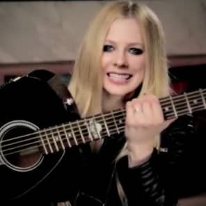 Fender Avril Lavigne Newporter Acoustic Electric Guitar - SKULLS * NEW * image 4
