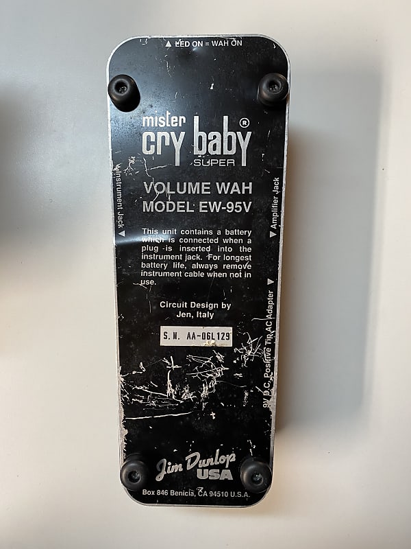 Dunlop EW-95V Mister Cry Baby Super Volume Wah | Reverb