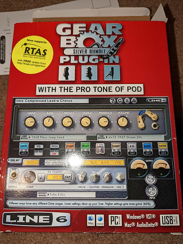 Line 6 Gearbox Tone Port Interface Red Reverb