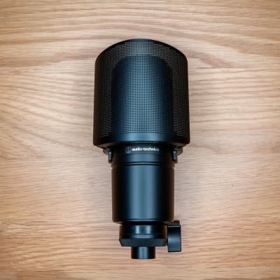 Audio-Technica AT2020 Large Diaphragm Cardioid XLR Condenser Microphone with AT8175 Pop filter