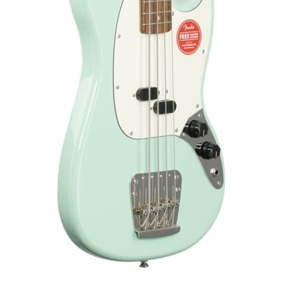 Squier Classic Vibe 60s Mustang Bass Indian Laurel Neck Surf Green image 9