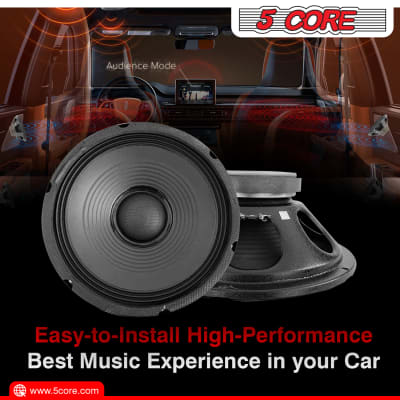 5 Core 12" Inch PA DJ Audio Subwoofer PAIR Replacement Speaker 1550 W , 8 Ohm , 60 oz Magnet -FR 12155 2pcs image 11