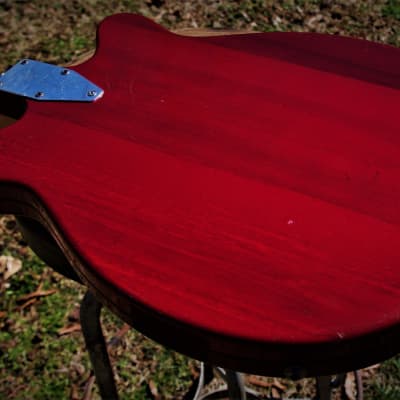 Micro-Frets Spacetone 1971 Red Transparent. VERY RARE. Excellent Guitar. MicroFrets custom guitar. image 20
