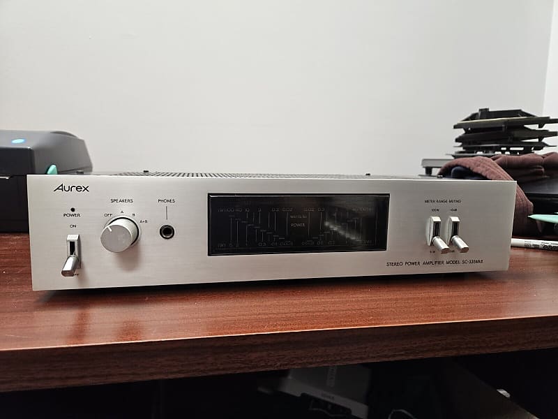 ★★★【レア】Aurex  SC-335  ステレオパワーアンプ Aurex SC-335 ステレオパワーアンプ 希少 - メルカリ