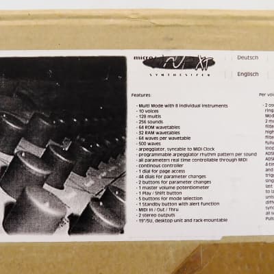 Waldorf Microwave XT Shadow Synthesizer + Top Zustand + OVP + Garantie image 3