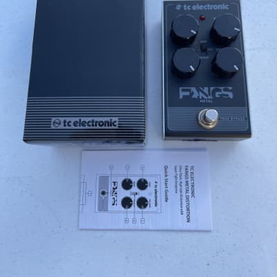 TC Electronic Fangs Heavy Metal Distortion True Bypass Guitar Effect Pedal + Box image 1