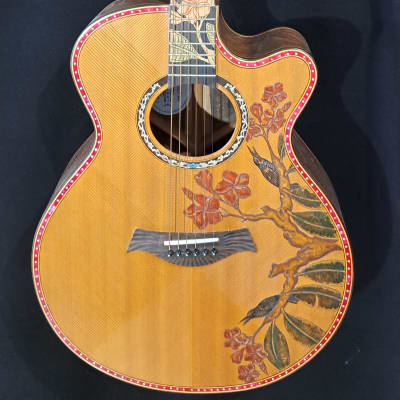 Blueberry NEW IN STOCK Handmade Acoustic Guitar Grand Concert image 2