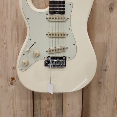 Schecter Traditional Route 66 Saint Louis S/S/S Left Hand Aged White image 1