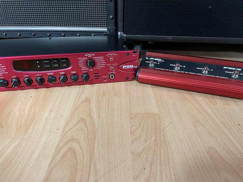 Line 6 POD Pro - Amp Modeler and Multi-Effects - w/ FB4 Channel Selector  Pedal