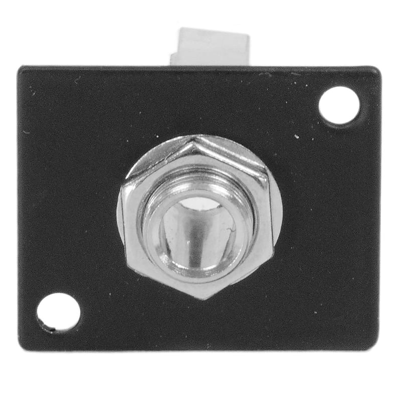 Seismic Audio 1/4" Mono Female Panel Mount Connector - 2 Conductor - D Series image 1