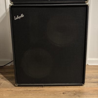 Lafayette Fender-Style 1960s-70s Reverb Tremolo Pedal Platform Amp Head and 2x12 Cabinet for sale