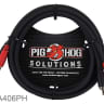 6ft Pig-Hog Dual 1/4"" TS Mono Male Plug to 2-RCA Male Plug  Audio Cable