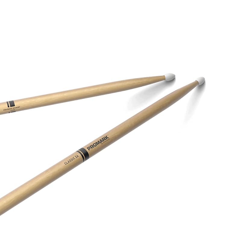 Pro-Mark TX5AN Hickory 5A Nylon Tip Drum Sticks (Pair) image 1