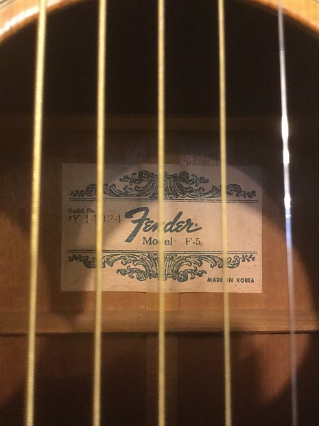 Fender clearance f5 acoustic