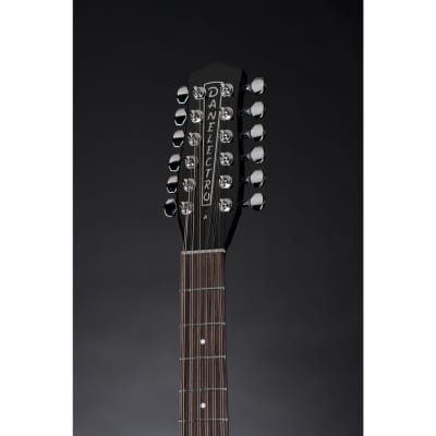 Danelectro '59 Double Cut 12-String BK Black - Electric Guitar Bild 6