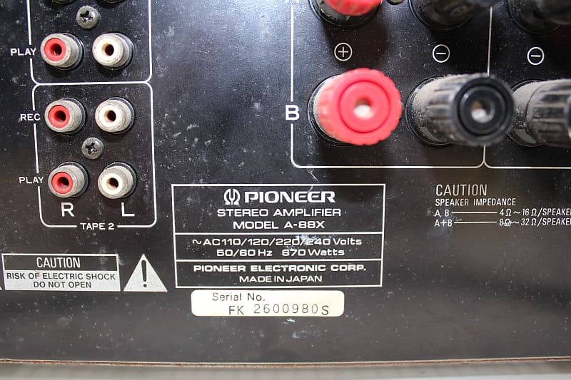 Pioneer A-88X Elite series Stereo integrated Amplifier | Reverb