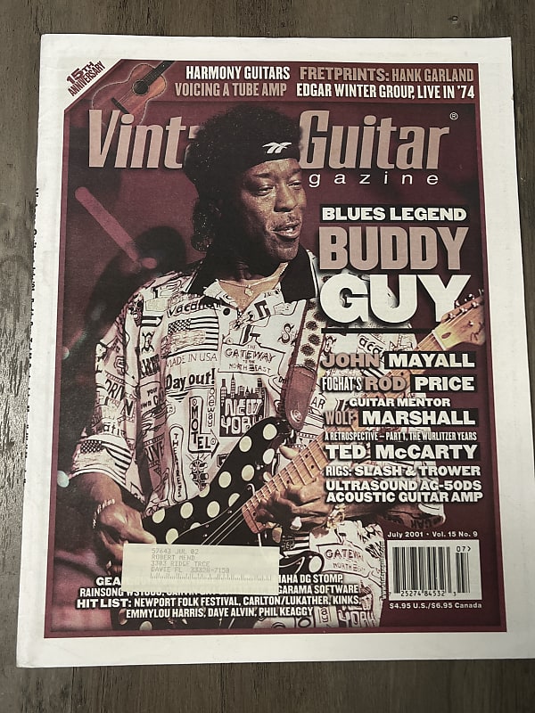 Vintage guitar magazine Buddy Guy, John Mayall rod price wolf | Reverb