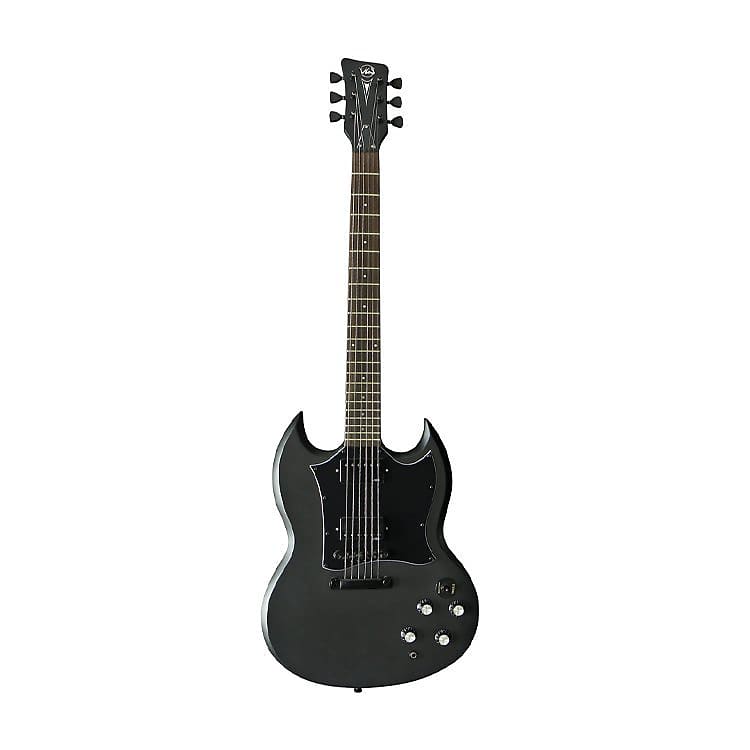 Gewa VGS Cobra Classix Gothic Black Electric Guitar image 1