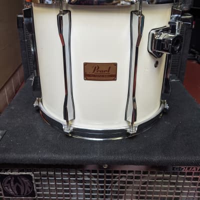 1990s Pearl MLX  Maple Shell 12 x 14" White Lacquer Tom - Looks Really Good - Sounds Great! image 1