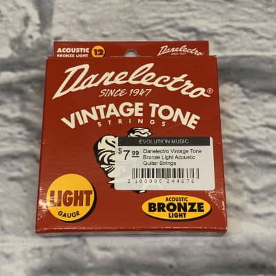 Danelectro Vintage Tone Bronze Light Acoustic Guitar Strings image 1