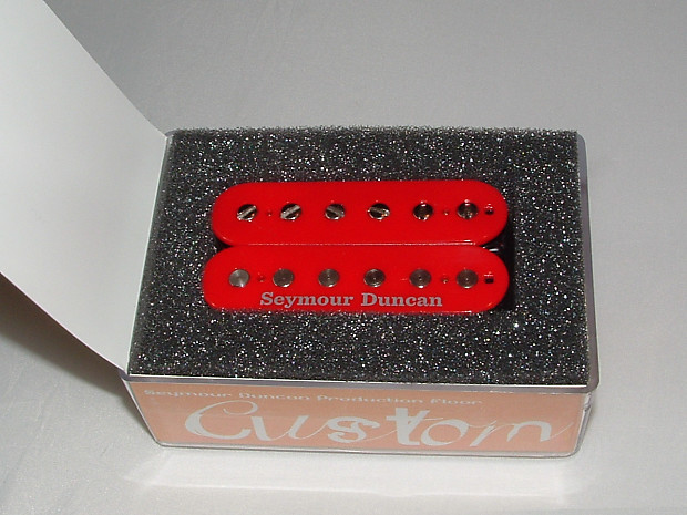 Seymour Duncan SH-1 '59 Model Humbucker Neck Pickup RED 4 Conductor with Logo - SH-1n 4 Cond Red wit image 1