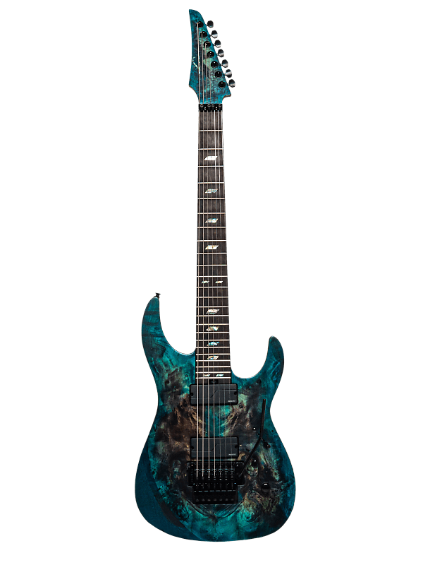 Legator N7XFR Ninja X 7-String Standard Scale Floyd Rose Fishman Neck-Thru  Galaxy w/Bag