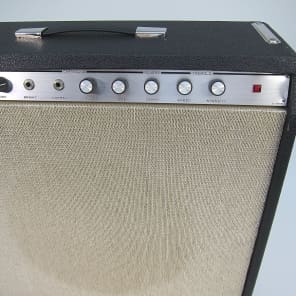 1965 Univox Amp U305R Thunderbolt (2) 6973's 1X15" Jensen Special Design all orig with footswitch image 7