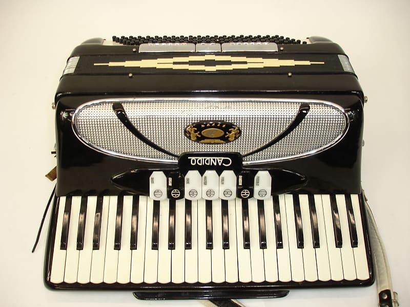Iorio Candido Piano Accordion, Black w/ Case | Reverb