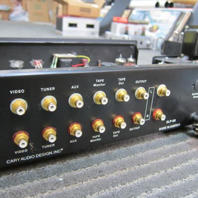 Tom Tutay Cary SLP-30 Stereo Tube Preamp Re-Engineered with added Stereo Tube Phono Section, Outboard Power Supply, One of Kind 1990s - Black image 6