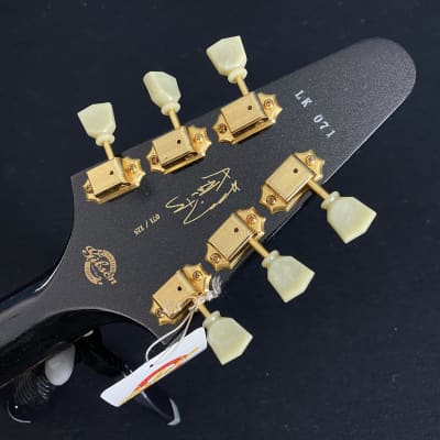2002 Gibson Custom Shop Lenny Kravitz Signature '67 Flying V Ebony/Gold Sparkle image 15