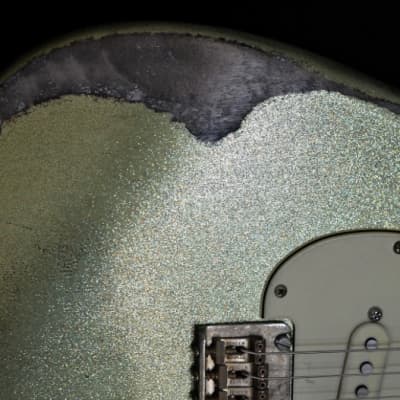 Fender Stratocaster Mid 2000s - Heavy Relic - Green Sparkle image 18