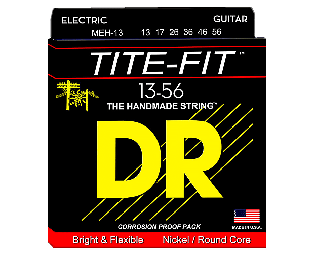 DR MEH-13 Tite Fit Electric Guitar Strings - Mega Heavy 13-56) image 1