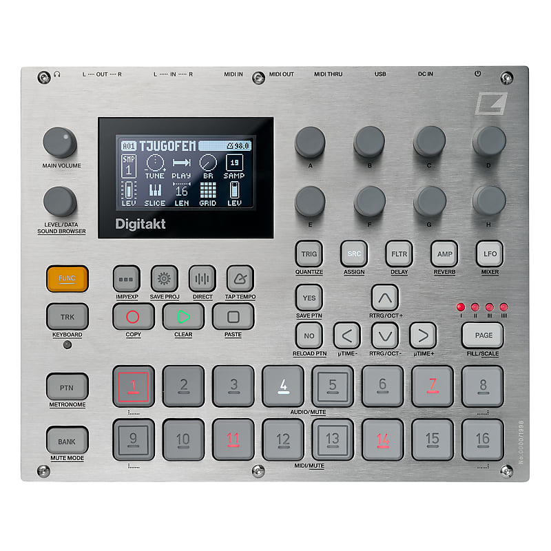 Elektron Digitakt 8-Voice Drum Machine and Sampler - e25 Remix Edition image 1