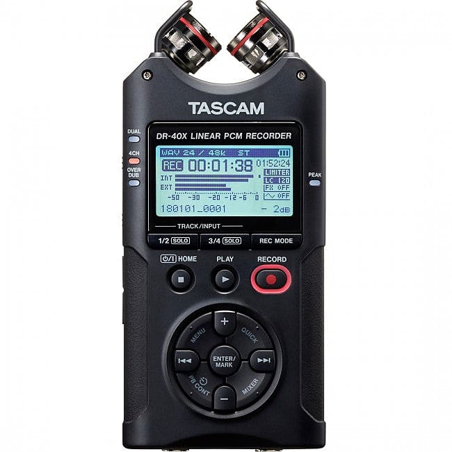 Tascam DR-40X Four Track Handheld Recorder & USB Audio Interface image 1