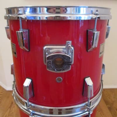 Pearl Vintage World Series 12 Round X 9 Rack Tom, Hardwood Shell, Lipstick Red - Excellent ! image 2