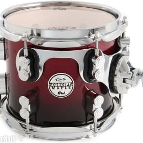 PDP Concept Maple Shell Pack - 7-Piece - Red To Black Sparkle Fade image 5